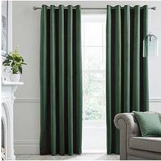 Sleeping Beauty Llewelyn Bowen Pink Montrose Velvet Blackout Thermal Eyelet Curtains
