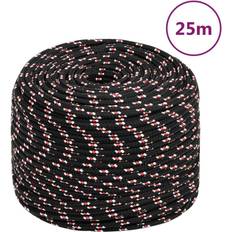 Tovværk til båd 6 mm 25 m polypropylen sort