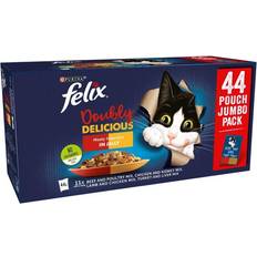 Felix wet cat food doubly delicious meaty selection jelly