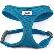 Pets Ancol Viva Nylon Comfort Mesh Harness Blue Large 53-74cm