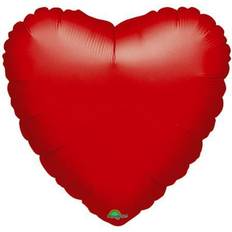 Red Foil Balloons Amscan Metallic Red Heart Foil Balloon Standard Foil Balloons 1058415