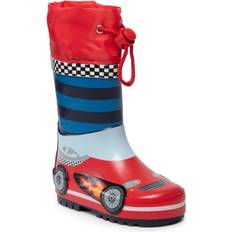 Rot Gummistiefel Playshoes Gummistiefel Rennwagen rot/blau