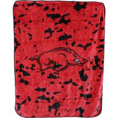 College Covers Everything Comfy Arkansas Razorbacks Soft and Warm Huge Raschel Throw Blanket 86 x 63 Blankets Red