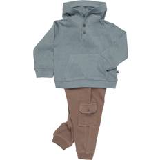 Silver Tracksuits Children's Clothing Splendid Little Boy's 2-Piece Hoodie & Waffle Knit Joggers Set Blue Brown