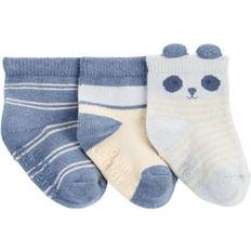 Socks Carter's Baby Boys 3-Pack Panda Booties 12-24 Blue/White