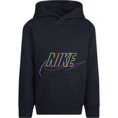 S Top Nike Kid's Club Core Pullover Hoodie - Black