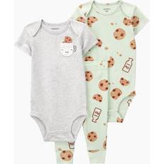 Carter's Baby Bodysuits & Leggings Set, Infant Boy's, Newborn, Green