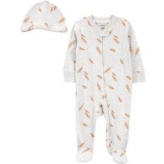 Carter's Baby Girls 2-pc. Sleep and Play, Months, Gray Gray