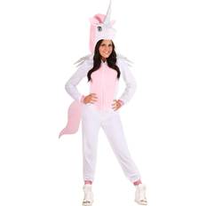 Unicorn Adult Onesie Pink/White