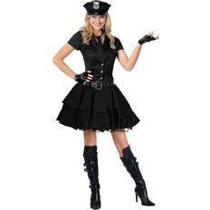 Fun Plus Size Playful Police Fancy Dress Costume