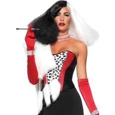 Brune Lange parykker Kostumer Leg Avenue Diva Disco Wig Brown