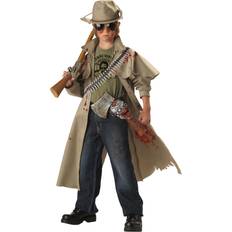 Zombie Hunter Childs Costume Boys Hunter Costume Green/Beige