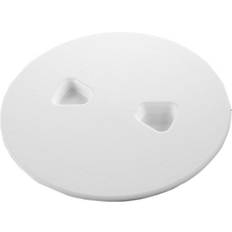 Rubber Boats t-h-marine dps-8-2-dp sure-seal screw out deck plates, 8" polar white