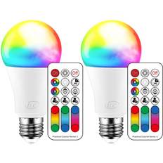 Color changing led light bulb 120 colors 70 watt equivalent diy strobe warm whit