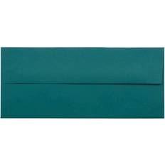 Blue Mailers Jam Paper #10 Business Premium Envelopes 4 1/8 x 9 1/2 Teal 50/Pack