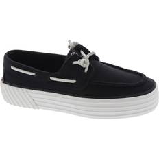 Black - Women Boat Shoes Sperry Top-Sider Crest Boat Platform Women's Black