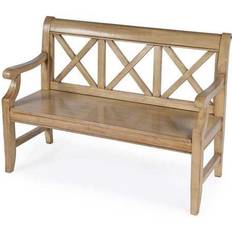 Beige Settee Benches Butler Specialty Company Gerrit Settee Bench