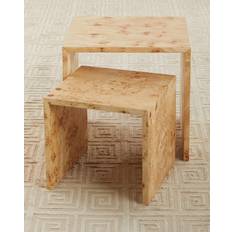 Nesting Tables Jamie Young Company Bedford Burlwood Nesting Table