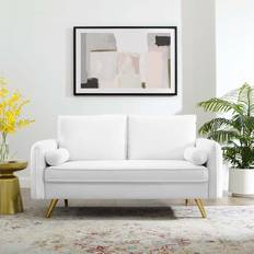 Modway White Sofas modway Revive Performance Velvet Sofa