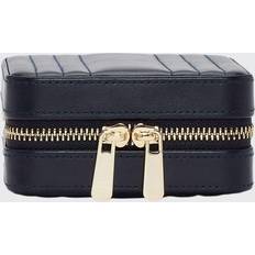 Blue Jewelry Boxes Wolf Maria Square Quilted Zip Jewelry Case NAVY