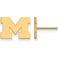 LogoArt Women's Michigan Wolverines Gold Plated Post Earrings