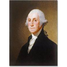 Cotton Wall Decor Trademark Fine Art 'George Washington 1821' Print on Wrapped Wall Decor