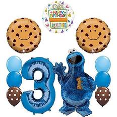 Sesame street birthday Mayflower Sesame street cookie monsters 3rd birthday party supplies