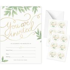 Wedding invitation cards Rileys & co 50 pack wedding invitation cards with envelopes, bonus stickers i