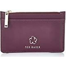 Purple Card Cases Ted Baker Flower Eyelet Zip Card Holder