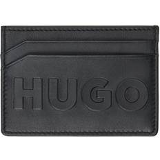 HUGO Black Embossed Card Holder - 001 Black