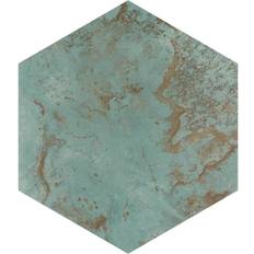 Tiles Merola Tile Zinc Hex Green 9-7/8" Porcelain Floor Wall Tile Case 17 Tiles Case 17 Tiles