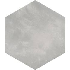 Floor Tiles Merola Tile Horizon Hex Gris 7-3/4" 9" Ceramic Floor and Wall Tile - Grey