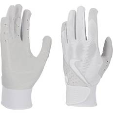 Men - White Gloves Nike Alpha Baseball Batting Gloves White