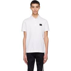 Dolce & Gabbana Mies Paidat Dolce & Gabbana Badge Logo Polo Shirt White