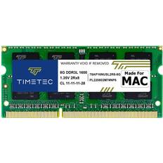 TIMETEC 8 GB kompatibel für Apple DDR3L 1600 MHz PC3L-12800 für Mac Book Pro Anfang/Ende 2011, Mitte 2012 iMac Mitte 2011, Ende 2012, Anfang/Ende 2013, 2014, 2015 Mac Mini 2011/2012 MAC-RAM