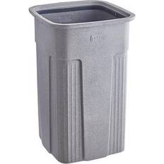 50 gallon trash can Toter SSC50-00GST Slimline Graystone 50 Gallon Square Trash Can