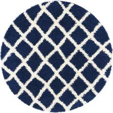 Safavieh Dallas Shag Collection Blue, White