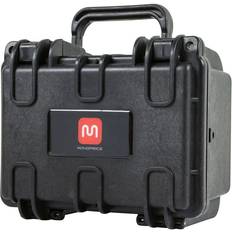 Monoprice weatherproof hard case with customizable foam shockproof 8 x 7 x 6 in