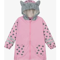 Gris Imperméables Playshoes Veste Fonctionnelle 'Katze' - Anthracite/Gris Foncé/Rose/Blanc