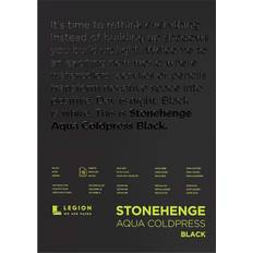 Black Watercolor Paper Black 140lb Stonehenge Aqua Block Coldpress Pad 10"X14"