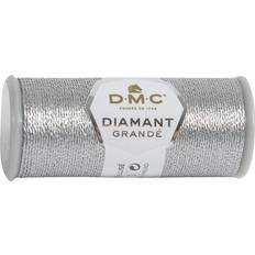 Silver Sewing Thread DMC Diamant Grande Metallic Thread 21.8yd-Dark Silver -381-G415