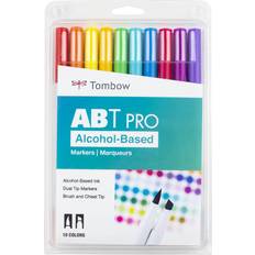 Tombow Markers Tombow ABT PRO Alcohol-Based Markers, Bright Palette, 10-Pack