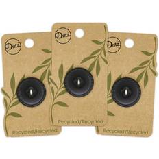 Dritz 25mm Recycled Leather Round Buttons Black