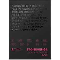 Black Sketch & Drawing Pads Stonehenge Aqua Hotpress Black Pad 140lb 10x14