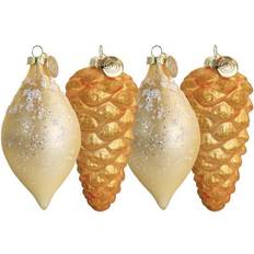 Interior Details Martha Stewart Holiday Pointy Ball Pinecone 4Pc Set Christmas Tree Ornament