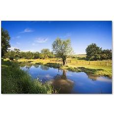 Interior Details Trademark Fine Art PSL0331-C3047GG "Blue Brook" Framed Art