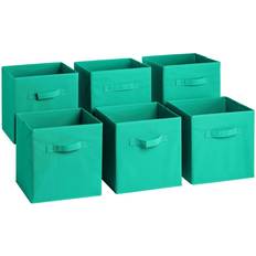 Sorbus Set of 6 Foldable Storage Cube Basket Bin