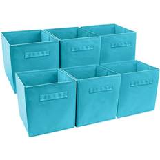 Sorbus Set of 6 Foldable Storage Cube Basket Bin