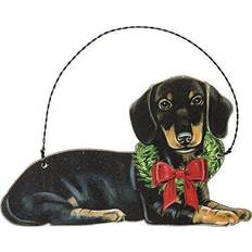 Primitives by Kathy Dachshund Christmas Tree Ornament