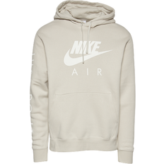 Beige - Running Tops Nike JDI Fleece Hoodie Men's - Beige/White